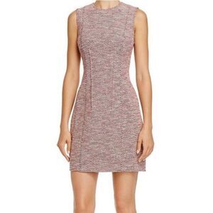 Theory Hourglass Beacon Tweed Sleeveless Sheath Dress Size 8